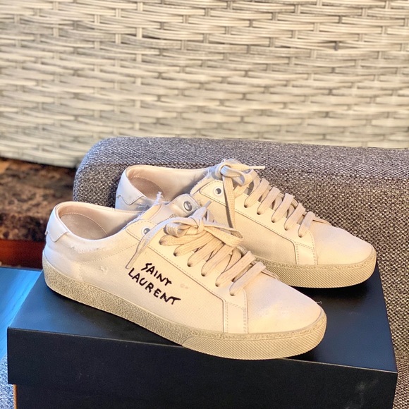 Preowned authentic Saint Laurent Sneakers 37.5W - Picture 3 of 16